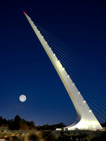 Full Moon Rising at Sundial Bridge